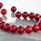 12 Pack: Red Dyed Quartzite Round Beads, 10mm by Bead Landing™
